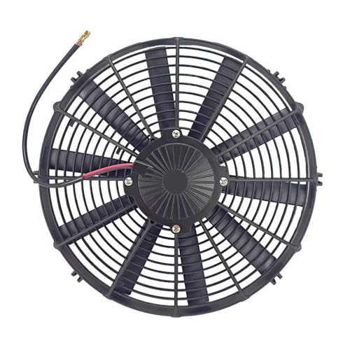 Radiador de aire acondicionado para coche de 14 pulgadas, 12 V, 24 V, refrigeración por agua, 120 W, universal Conjunto del ventilador(12-inch 12v 120W)