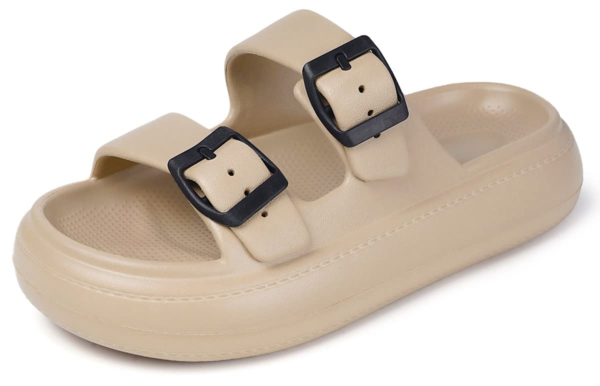 Gaatpot Zapatilla de Baño Niños Niña Chanclas Zapatos de Playa y Piscina Ajustable Doble Hebilla Sandalias Antideslizantes