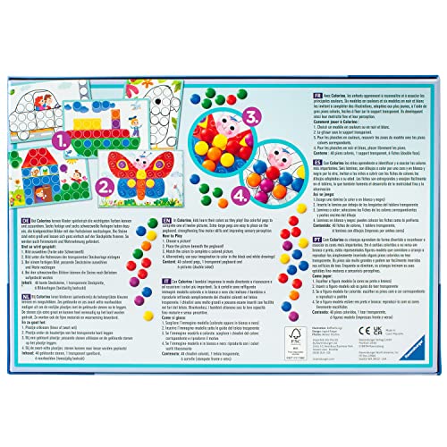 Ravensburger Kinderspiele 20832 - Colorino - Kinderspiel zum Farbenlernen, Mosaik Steckspiel, Spielzeug ab 2 Jahre