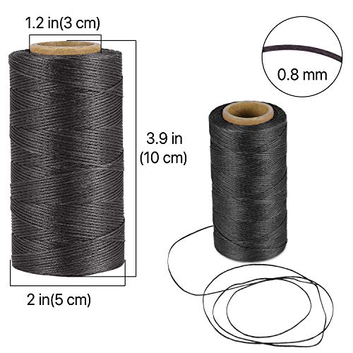 Hilo encerado Flexzion 284 yardas 0.8mm poliéster 2 pack miniatura 3