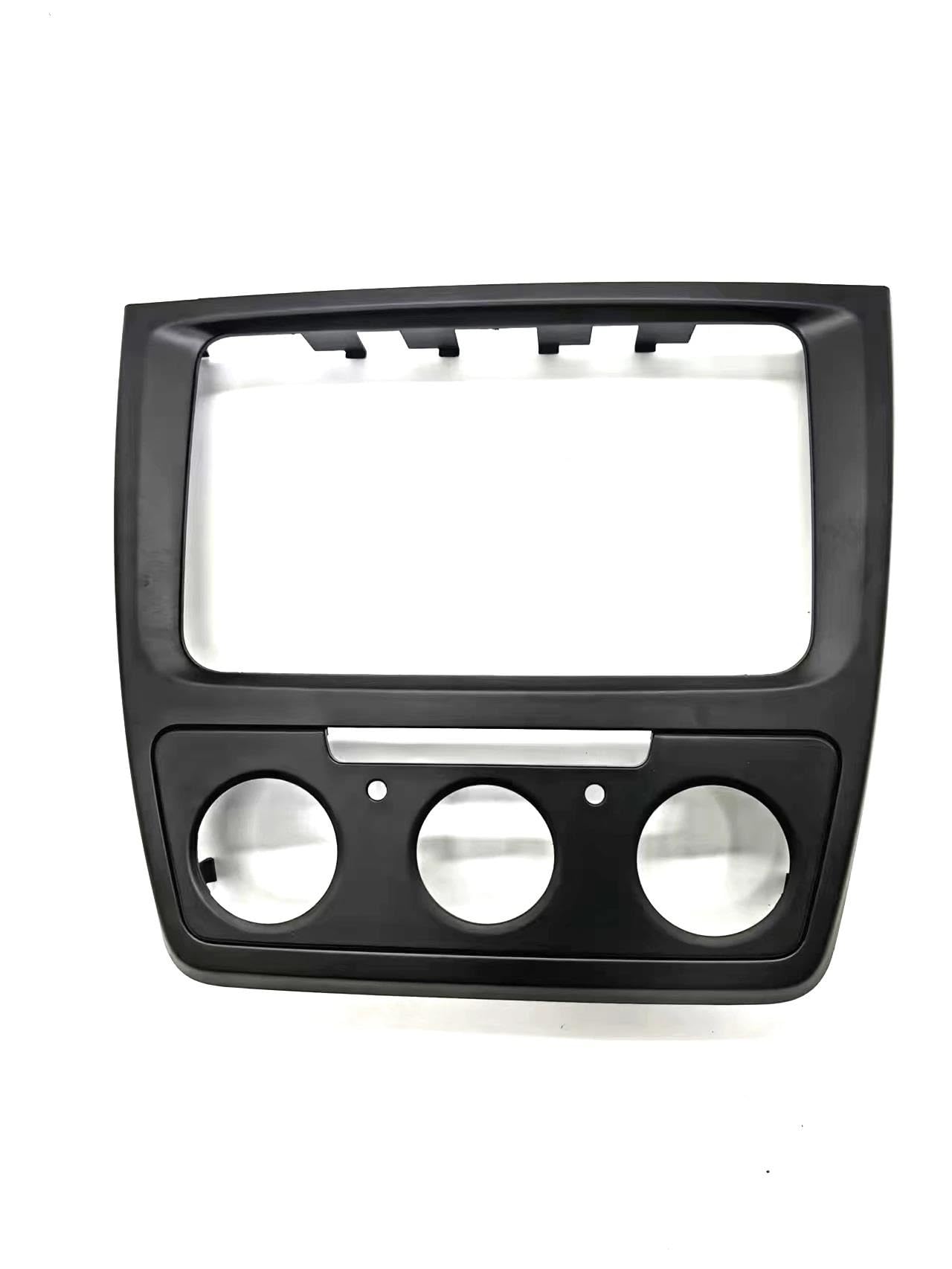 Générique Cadre de façade d'autoradio Cadre Radio Double 2 Din Fascia Audio pour Skoda pour Yeti 09–17 Réaménagement Voiture Cadre DVD Panneau DVD Tableau Bord Autoradio Tableau de Bord(Manual AC)