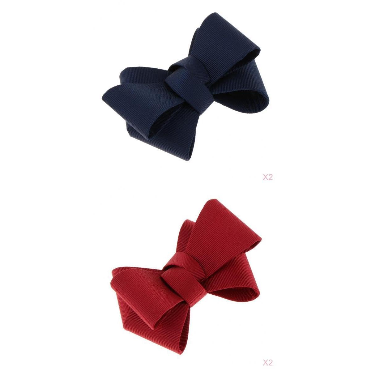 MYADDICTION Simple Plain Ribbon Bow Butterfly High Heel Shoe Charm Charms Decor 4 Packs Multicolour