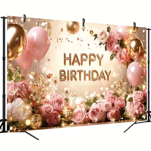 Fondo Cumpleaños Mujer 71 x 43 pulgadas Poliéster miniatura 7