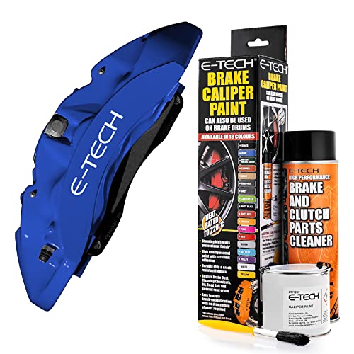 Netagon Car Brake Caliper Quick Drying High Performance Temperature Rating 220 C Paint Kit Set (Blue)