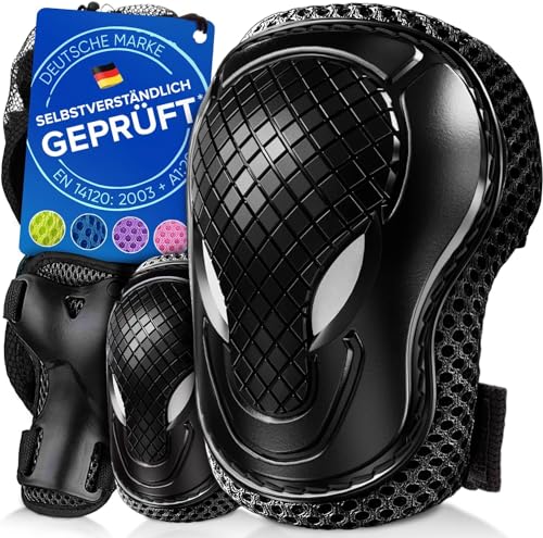 Liebkern Knieschoner Kinder - Ab 2 Jahre - Sicherheitsgeprüft und Komfortabel - Robuste Inliner Schoner - Protektoren Set Kinder - Knie und Ellenbogenschützer Kinder Liebkern Knieschoner Kinder - Ab 2 Jahre - Sicherheitsgeprüft und Komfortabel - Robuste Inliner Schoner - Protektoren Set Kinder - Knie und Ellenbogenschützer Kinder