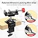 ArtyMaster 360° Rotating Mini Bench Vise with Quick-Release Ratchet Wrench, 2.48