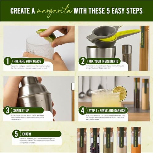Margarita Gifts for Women - Cocktail Kit - 5 Botanicals - Lime Infused Salt - image 5