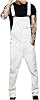 ZONTYSS Mens Khaki Pants,Faux Leather Pants Mens Jeans Wash Overall Jumpsuit Streetwear Suspender Pants Trousers