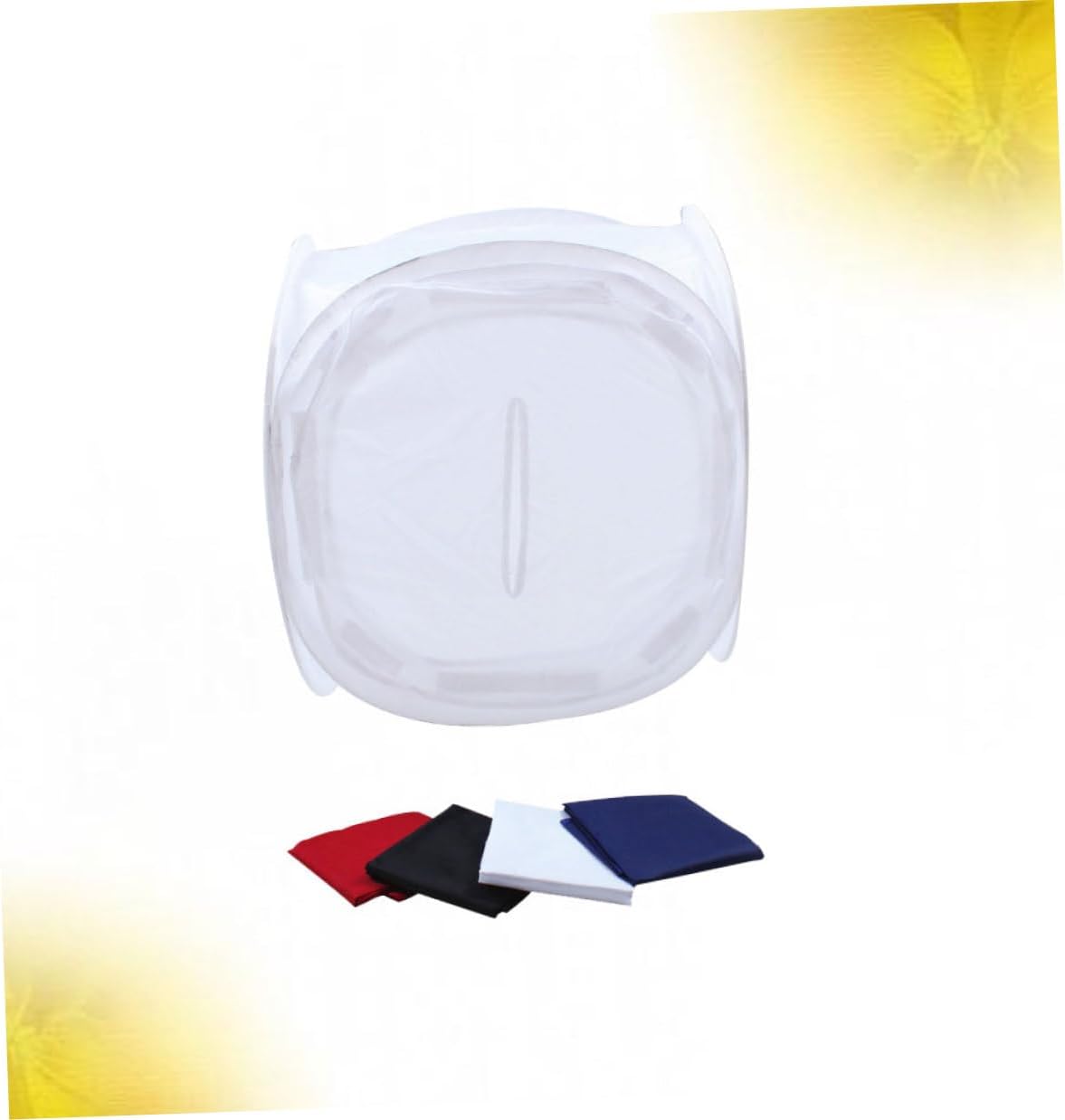 SEWACC Portable Folding Photography Tent with Color Backdrops Black Red Lightweight Photo Room Soft Light Box for Home Product Shooting
