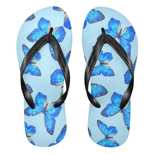 Nander Beautiful Butterfly Sandal Flip Flops of Men's & Women's,Beach Slippers Flip Flops Shower Shoes
