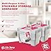 Life Story 20 Pack Plastic Storage Boxes, Stackable Organizer Tote Containers, 6 Liter