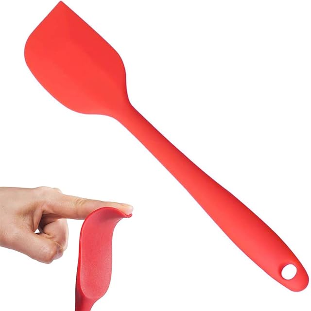 Lifreer Silicone Spatula, 447°F Heat Resistant Seamless Non-Stick Silicone Kitchen Utensils with Stainless Steel Core for Cooking, Baking and Mixing (28cm)