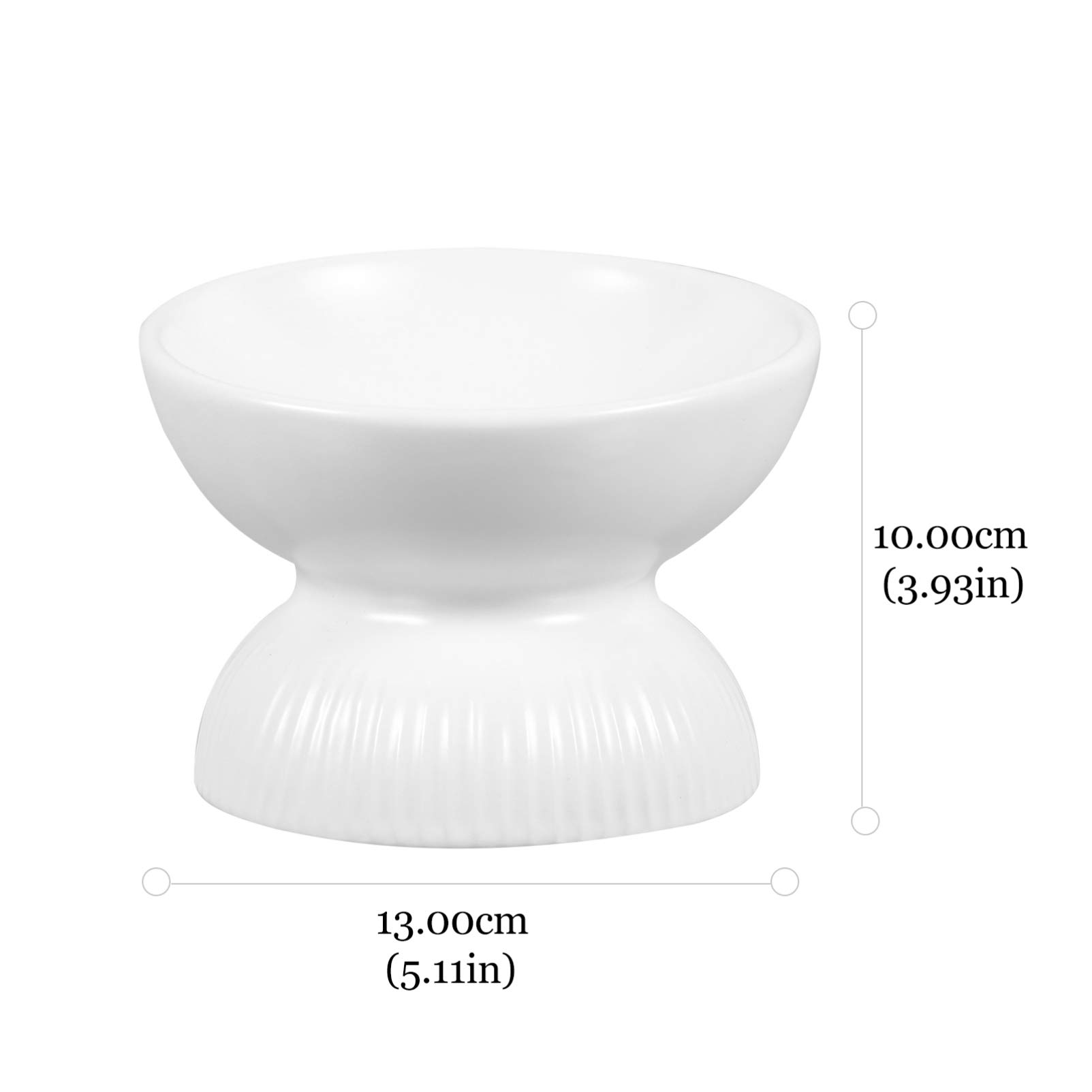HOLIDYOYO Ceramic Cat Feeder Bowl Tilted Design for Easy Eating Neck Protection and Food Bowl Ceramic Spill Cat Food Container