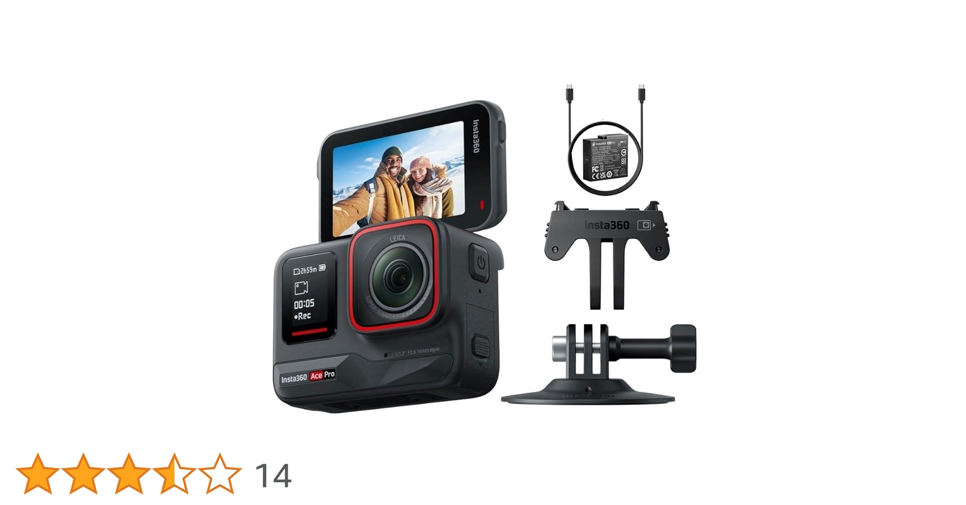 Insta360 Ace Pro CINSAAJA（ほとんど未使用） Insta360 CINSAAJA Ace Pro ライカレンズ搭載 8K撮影 1／1.3インチ