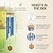 UpBlend Deep Tone Wind Chime – Outdoor Sympathy & Memorial Gift for The Loss of a Loved One, Memorial Wind Chimes, Thoughtful Sympathy Gift for Bereavement and Remembrance. 29