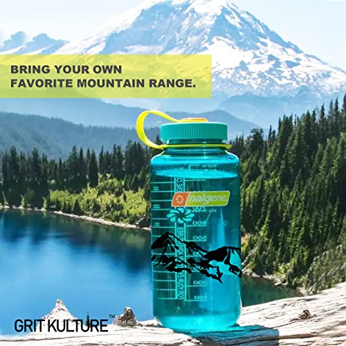 Gritkulture Mountain Outdoor Edition Decals For Laptop, Tumblers, Cars And Trucks Window Decal Camping Stickers (Mt.shasta) #TOP3
