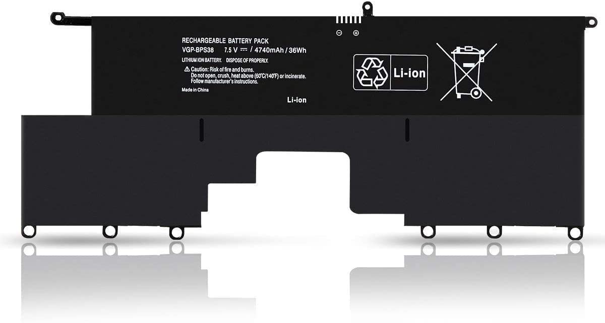 Wefly VGP-BPS38 Laptop Battery Compatible for So ny PRO11 PRO13 SVP13 SVP1322BPXB SVP1322DCXS SVP132A1CL SVP132A1CU SVP13218SC SVP13217SC SVP112100C Laptop Battery
