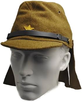 南方作戦　陸軍戦闘服上下 レプリカ改造品➕帽垂付き略帽ウール製 Amazon | 日本陸軍 略帽 軍帽 帽子 下士官 外側 ウール 帽垂れ付 星章