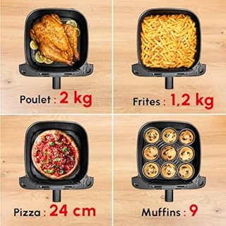 Moulinex Easy Fry Collection Ivoire 7,5L, air fryer, Très grande capacité, 8 programmes intuitifs, Format compact, EZ855AF0