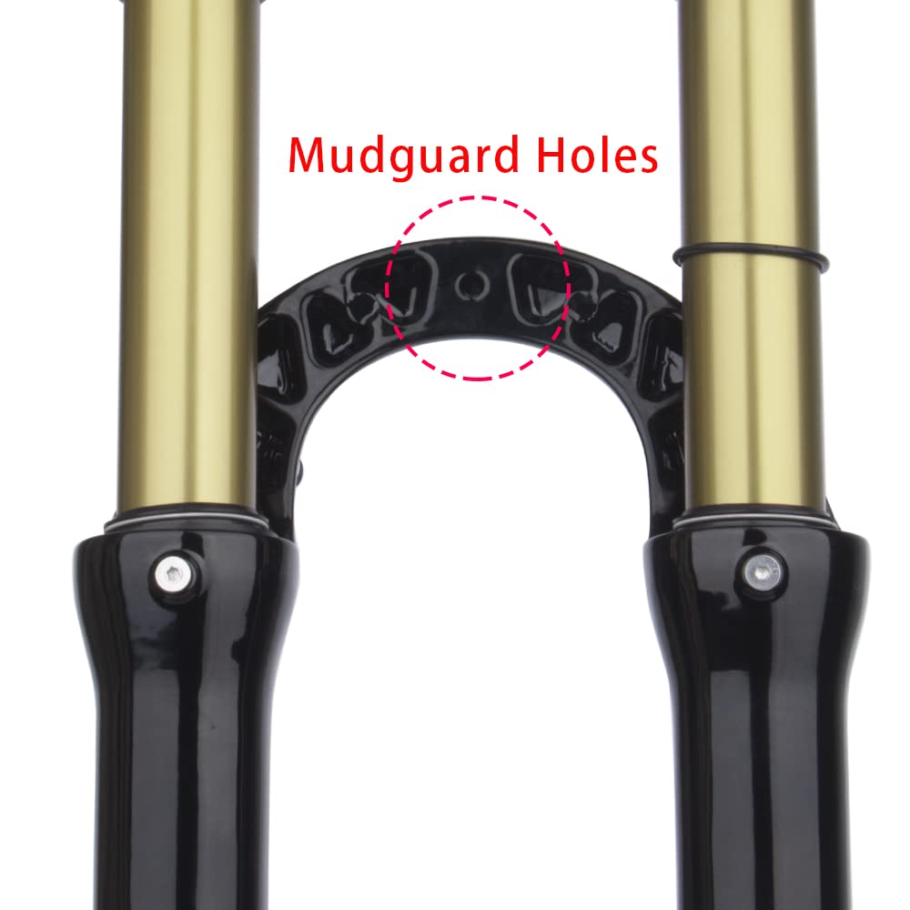 BOLANY 27.5/29inch Bike Suspension Fork 120mm Travel 28.6mm (11/8inch