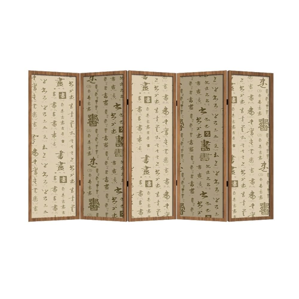 Privacy Screen Retro Living Room Office Screen Partition Entrance Foldable Shielding Tea Decoration Folding Room Divider