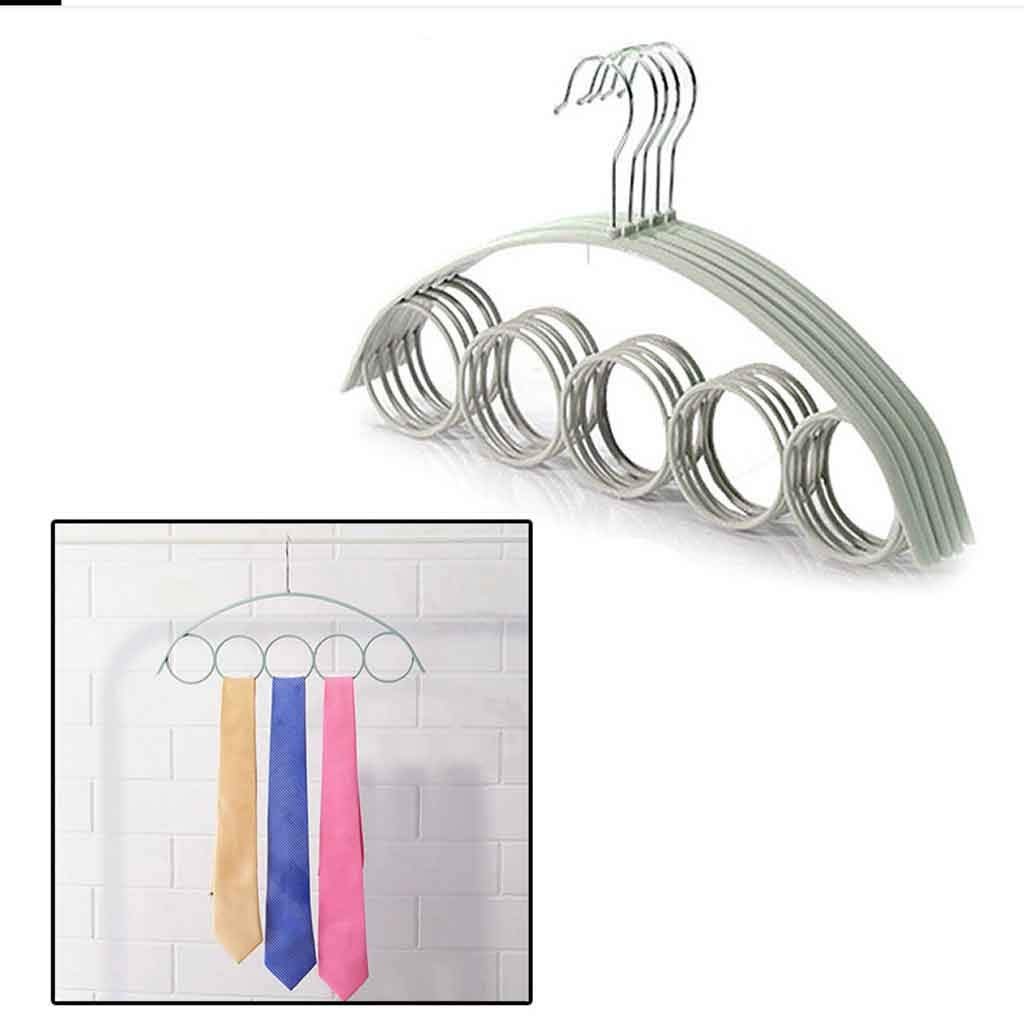 MOBYGKFY 1PC Fashion Clothes Hanger Organizer Space Saving Hanger Multi-function Folding Magic Hanger Drying Racks Scarf Clothes(Roze)