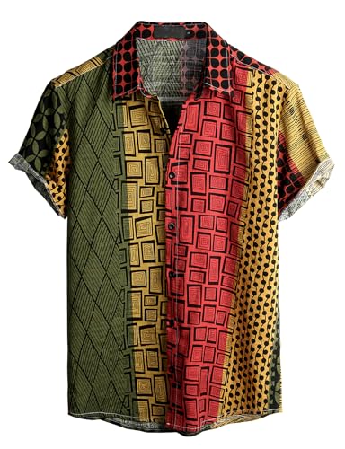Image of VATPAVE Mens Casual Hawaiian Floral Shirts Short Sleeve Button Down Tropical Shirts Beach Summer Shirts