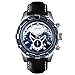 Produktbild 1470 Herrenuhr, Kreative Stoppuhr Timing Unabhängige Kalenderfenster Quarz Wasserdicht, Geeignet für Studentenpaare (Schwarz) 3259 (Color : A)