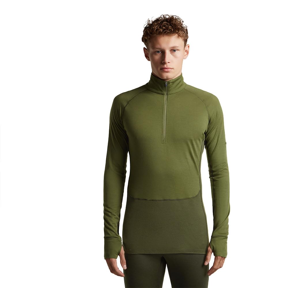 Icebreaker Maglietta A Manica Larga con Mezza Cerniera 200 ZoneKnit L