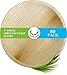 Staglife Palm Leaf okrągłe okrągłe talerze dyspacyjne, składane, biodegradowalne i biodegradowalne płyty obiadowe, średni, 50 sztuk