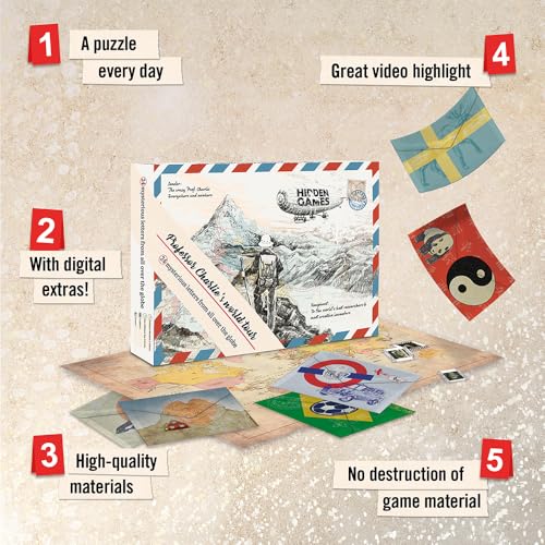 Image of Hidden Games - Professor Charlie's World Tour - Puzzle Advent Calendar