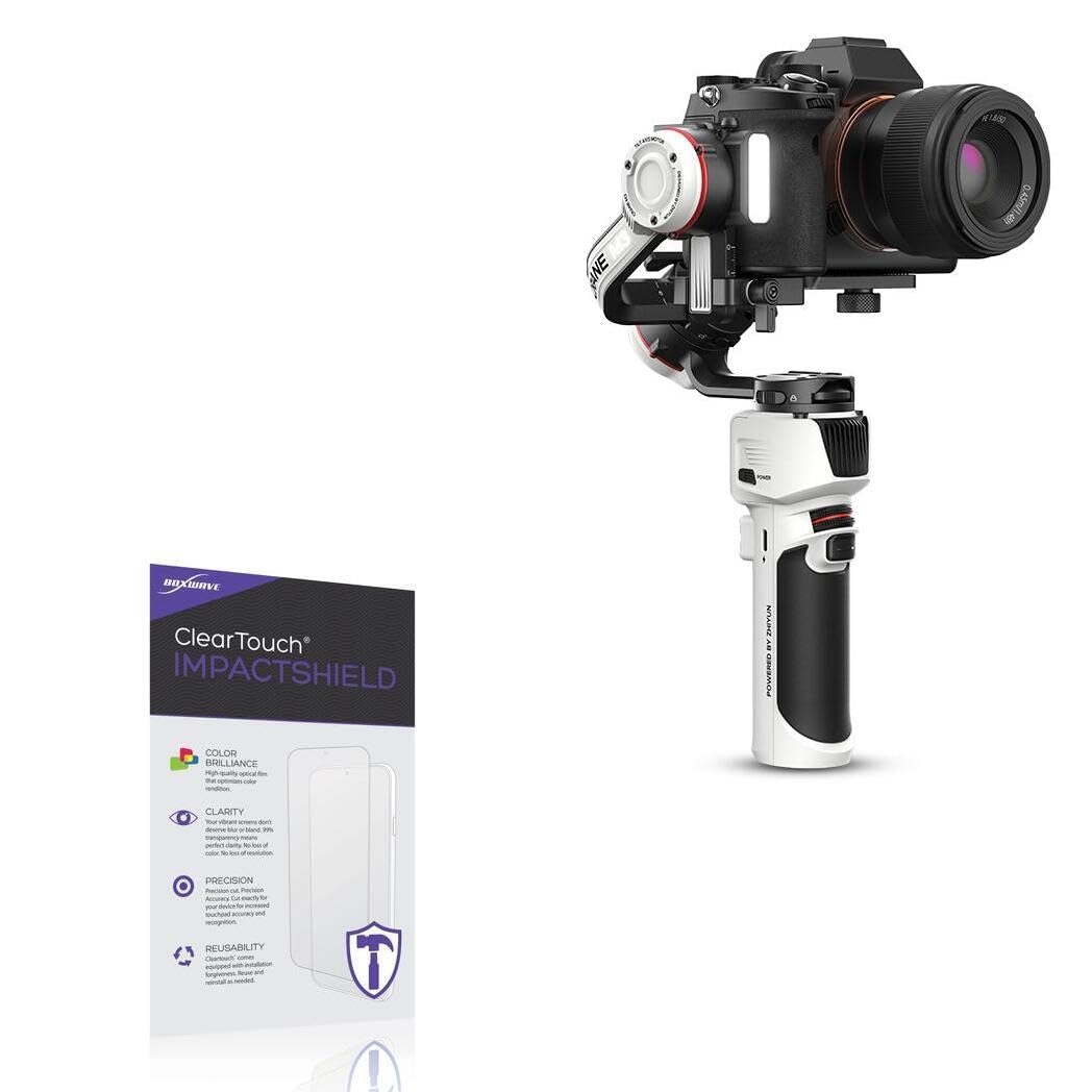 BoxWave Screen Protector Compatible With Zhiyun Crane M3 - ClearTouch ImpactShield (2-Pack), Impenetrable Screen Protector Flexible Film