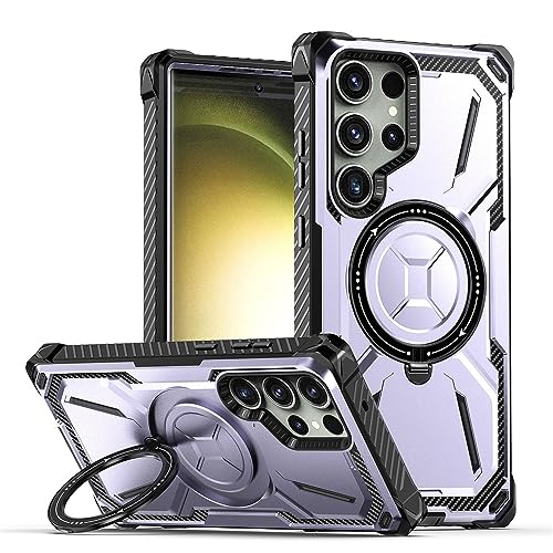Étui de Téléphone de Charge Sans Fil Haut de Gamme pour Samsung S23 Ultra Design Armor