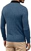 Polo texturizado para hombre, manga larga, casual, para golf, tipo pullover 4