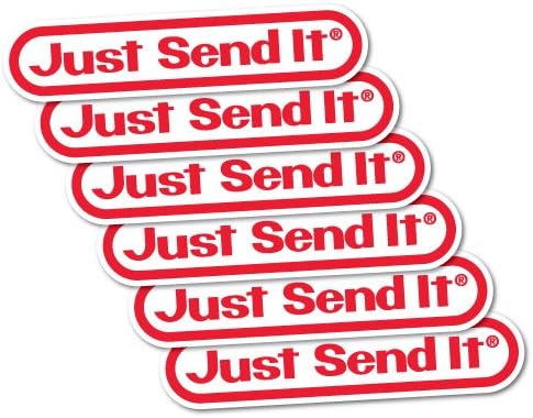 ♡購入前にご覧下さい♡ 6 x Just Send Itステッカースノーモービル、ジャンプ