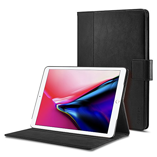 Spigen Stand Folio Works with iPad 9.7 Case iPad Case (2017/2018) - Black