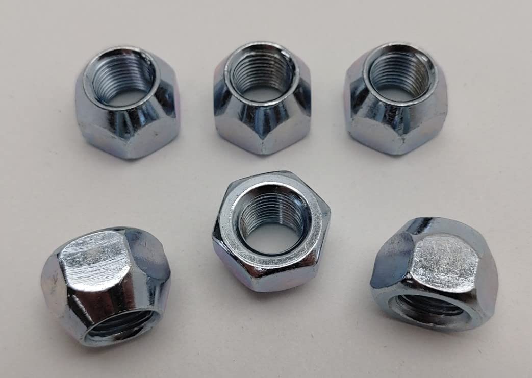 6-Pack Of 1/2-20 Wheel Lug Nuts For Ford Tractors (NAA, 2N, 8N, 600, 900 Series)