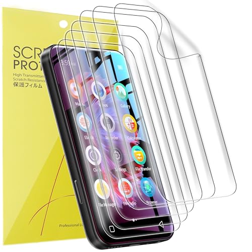 Blueshaweu Compatible for TIMMKOO MP3 Player Screen Protector, [6 Pack] Full Coverage TPU Clear Film Compatible with TIMMKOO Q5 / Q3E 4 inches MP3 Player (6 pack)
