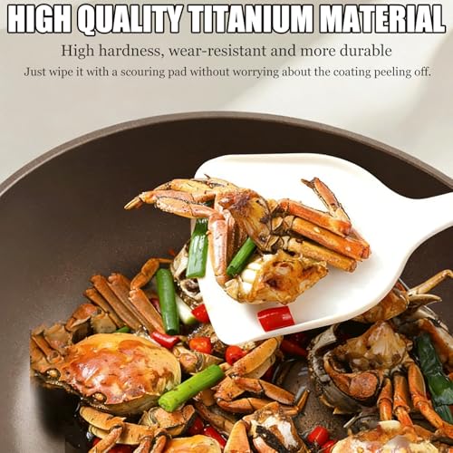 Wok antiadherente Titanio con tapa y espátula, 30 cm miniatura 4