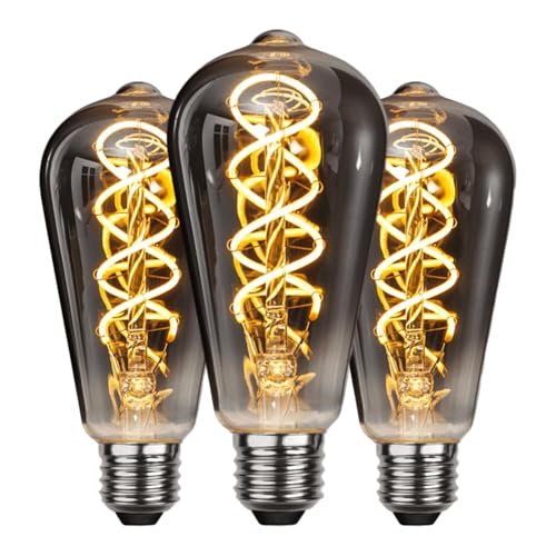 LUVZOOR Ampoule LED E27 Vintage, Économie d'énergie, de Style Industriel, Ampoule E27 Lampe Décorative Rétro Antique, 6W pour Chambre Restaurant Café Bar...