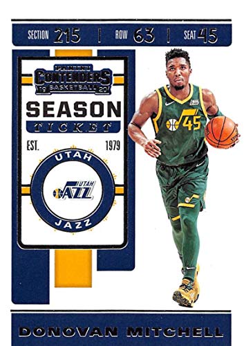 2019-20 Contenders NBA Season Ticket #31 Donovan Mitchell Utah Jazz Official Panini Basketball Trading Card