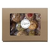 Große Auswahl und für jeden was dabei: bis zu 10 verschiedene Sorten (wie z.B. Pistazie, Zitrone, Orange...)