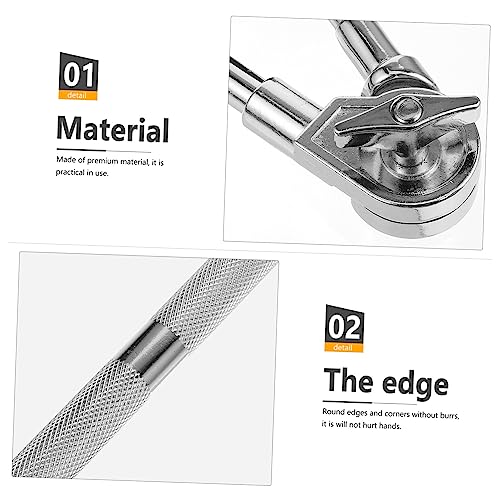 Clamp extensión brazo boom para platillo y accesorios de percusión para batería Jazz miniatura 7
