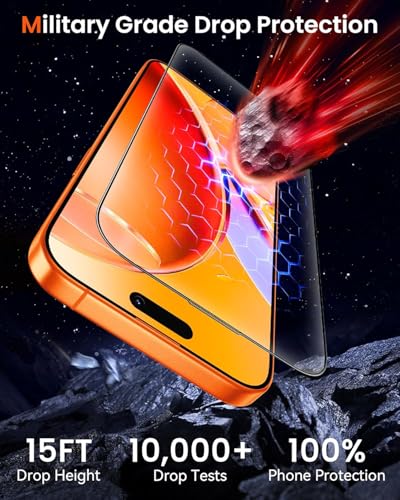 Image of Mr.Shield Top-Notch HD+ Tempered Glass Screen Protector Guard Compatible for iPhone 17 Pro - 9H Hardness, Anti-Static, Case-Friendly, Easy Installation Kit - 1 Pack