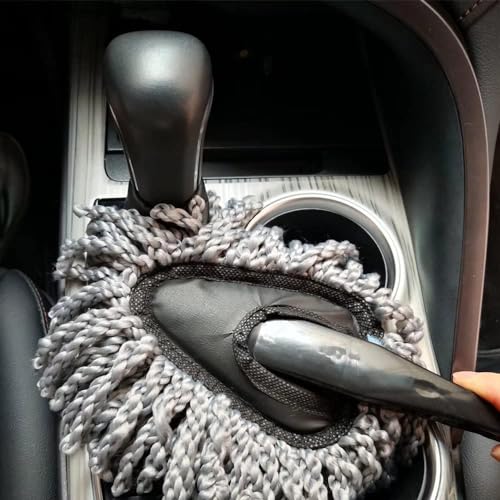 Image of Generic Super Soft Microfiber Car Dash Duster Brush for Car Cleaning Home Kitchen Computer Cleaning Brush Dusting Tool, Gray, MJHG321