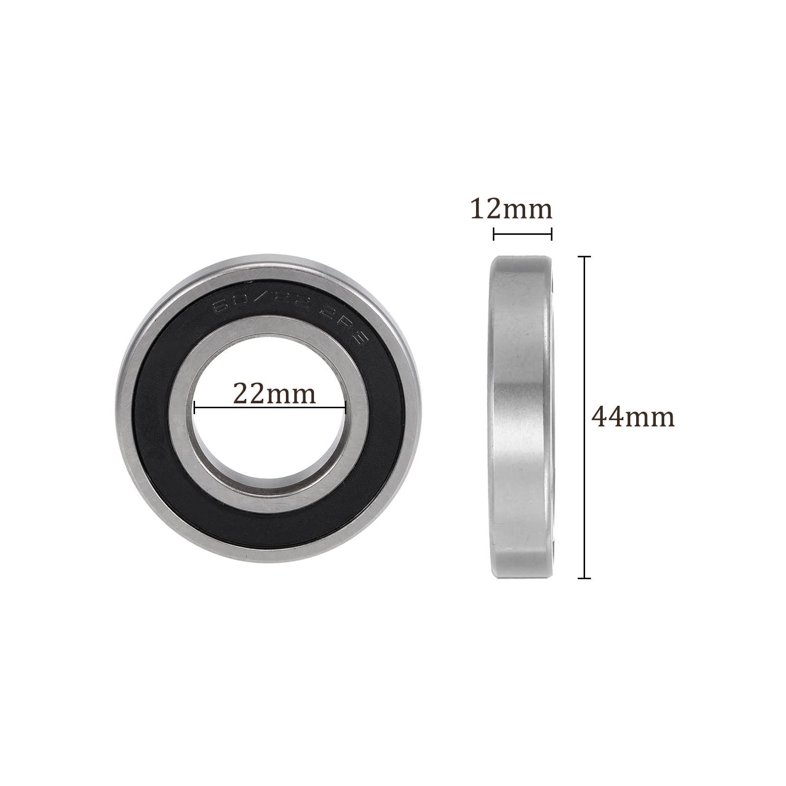Kozelo 4pcs Profond Rainure Billes Roulements - [25mm X 52mm X 15mm