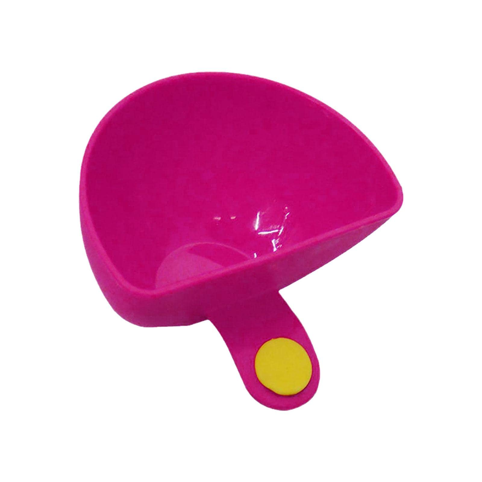 Dip Clip for Bowls Plates 4PCS Plastic Dish Chip Bowl and Dip Serving Set Sauce Holder for Spice Tomato Sauce Salt Veggie Vinegar Ketchup (Rose Red,1pcs)
