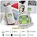 (3 Pcs) Upsetti Spaghetti Sticker – Crying Cute Frog Meme Vinyl Decal Funny Emotional Quote Waterproof for Laptop, Water Bottle, Journal, Tumbler – Gift for Teens and Frog Lovers – 3 Inch