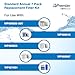 Watts Premier Annual 7-Pack Standard Water Filter Replacement Kit for RO-TFM-5SV, WP-ST6DM, WP-5, WP5-50 Reverse Osmosis System, 2 Sediment Filters, 4 Carbon Pre-Filters, GAC Inline Post-Filter