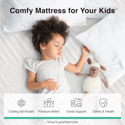 Image of Novilla Bliss Memory Foam Mattress Full Size, 6-Inch Gel Full Mattress in a Box for Cool Night Sleep & Pressure Relief, Two Foam Layers for Spinal Alignment, CertiPUR-US Certified, Medium Firm